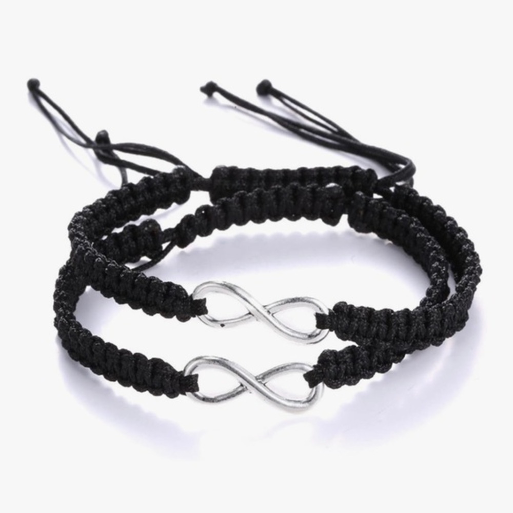 Engagement Infinity Symbol Bracelet one for him, one for her